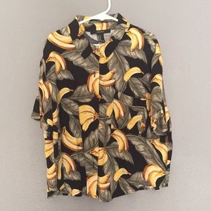 Cropped Button Up Tee Shirt